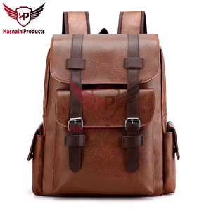 Sac à dos pour ordinateur portable en cuir véritable de qualité supérieure élégant et durable Logo personnalisé doux vintage décontracté usage quotidien-pour l'école travail voyage - Product Image 2