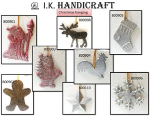 ของประดับต้นคริสต์มาสทำจากไม้และโลหะสินค้ามาใหม่ของตกแต่งคริสต์มาสที่แขวนแบบแปลกใหม่ - Product Image 5