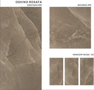 Azulejos de decoración de interiores modernos, losa de mármol de porcelana pulida de alto brillo, tamaño grande, 800x1600mm para pared de suelo, Color Choco - Product Image 4