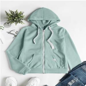 Women's 100% Cotton Long Sleeve Pullovers Spring Autumn Solid Color Hoodies Fashionable Track <b>Suit</b> Warm <b>Christmas</b> Casual - Product Image 4