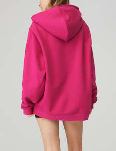 Sudadera con capucha de gran tamaño para mujer, sudadera holgada de manga larga con bolsillos ajustables, sudaderas con capucha de invierno para mujer - Product Image 2