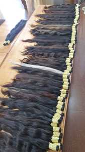 Vente en gros d'extension de cheveux humains en platine blanc 100% naturel cuticule alignée cheveux humains en vrac vierges russes Remy non transformés - Product Image 3