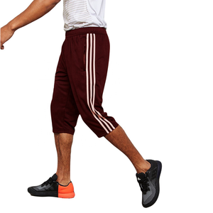 กางเกงขาสั้นสำหรับผู้ชายกางเกงสำหรับฤดูร้อนกางเกง2023ผ้าไนลอนยาว3/4ระบายอากาศได้ดีแห้งเร็วสีดำสำหรับผู้ชาย - Product Image 3