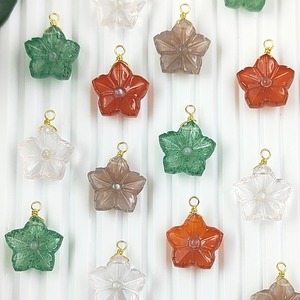 Wholesale Hand Carved Natural Carnelian Flower Pendant 925 Sterling Silver Gold Vermeil Wire <b>Wrapped</b> Gemstone Jewelry <b>Gift</b> - Product Image 6