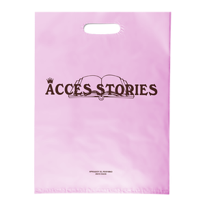 ถุงผ้าทรงเป้าพิมพ์แบบย่อยสลายได้ถุงใส่เสื้อยืดพลาสติกพร้อมที่จับแบบไดคัทยอมรับโลโก้ตามสั่ง - Product Image 2