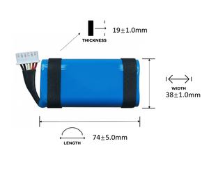 แบตเตอรี่สำรองสำหรับลำโพงพกพา <span class=keywords><strong>Partybox</strong></span> รุ่น SUN-INTE-265 แบตเตอรี่ลิเธียมโพลิเมอร์ 3400mAh ความจุสูง ชาร์จซ้ำได้ - Product Image 2