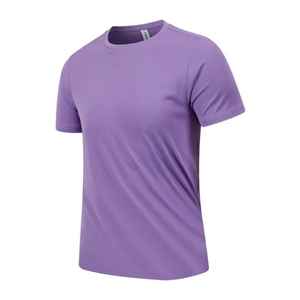 Venta al por mayor de camisetas de poliéster ajustadas para hombre camisetas deportivas impresas personalizadas para correr para sublimación 180 gramos de tela en blanco - Product Image 3