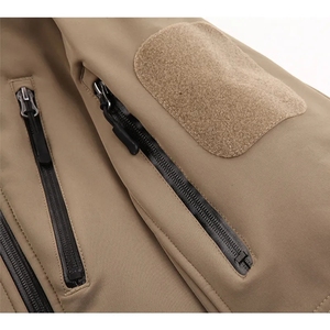 Giacca a Vento Impermeabile Personalizzata da <span class=keywords><strong>Uomo</strong></span> con Cappuccio per Escursionismo Cappotti da <span class=keywords><strong>Uomo</strong></span> <span class=keywords><strong>Softshell</strong></span> Taglie Forti - Product Image 5