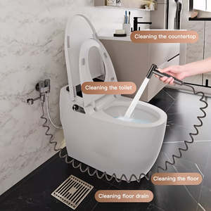 ชุดทำความสะอาดห้องน้ำแบบมือถือ สแตนเลส 304 พร้อมก๊อกน้ำแบบติดผนังสองโหมดทันสมัย อุปกรณ์เสริมก๊อกน้ำห้องน้ำแบบคู่ - Product Image 3