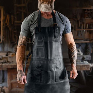 New Arrival Premium Quality Leather <b>Working</b> <b>Aprons</b> Latest Design Wholesale Customizable Unisex OEM Service - Product Image 6