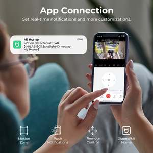 กล้องวงจรปิด IMILAB EC5 2K 3MP HD สำหรับภายนอกอาคาร รองรับ WiFi, 360 องศา ° กล้อง PTZ, ระบบตรวจจับมนุษย์, ไฟสปอตไลท์และไซเรนเตือนภัย, ระบบมองเห็นกลางคืนแบบสี - Product Image 4