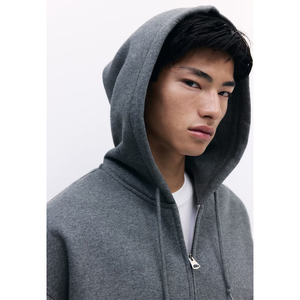 Sweat-shirts en polaire épais d'hiver OEM 2026, pull-over uni surdimensionné, sweat-shirts pour hommes, poche kangourou, décontracté, 100% coton, poids lourd - Product Image 6