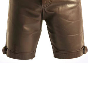 Shorts en cuir véritable pour hommes, sur mesure, coupe ajustée, haute qualité, toutes tailles et couleurs, 2025 - Product Image 5