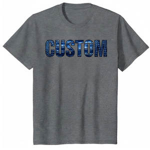 T-shirt de luxe en mélange polyester/coton, finition soyeuse, infroissable, respirant, ourlet net, pour homme, style décontracté et professionnel - Product Image 1