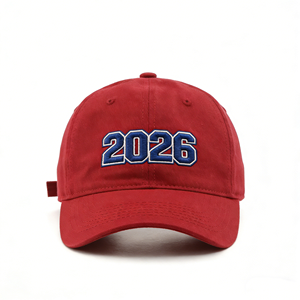 หมวกเบสบอลทรง 6 แผง รุ่นใหม่ปี 2026 แฟชั่นใหม่ ไม่มีโครง ทรงวินเทจ ปักลาย ผ้าฝ้าย ยูนิเซ็กซ์ พร้อมส่ง ปรับขนาดได้ - Product Image 2