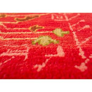 Alfombra Grande de Lana Anudada a Mano Aalam, Diseño Abstracto con Medallón Rojo Naranja, Rectangular, para el Hogar, Modelo PAEM-330, para Entrada, Pasillo, Sala de Estar - Product Image 3