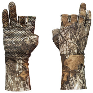 Directo de fábrica al por mayor personalizado nuevo diseño dos dedos corte camuflaje diseño tiro caza guantes para hombre OEM personalizado - Product Image 1