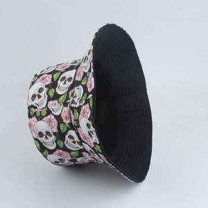 หมวกบัคเก็ตหมวกผ้าฝ้ายพิมพ์ซับลิเมชัน100% ได้สองด้าน - Product Image 4