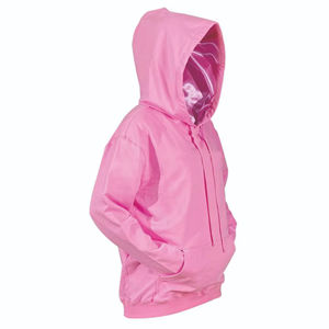 Sweat-shirts en coton de haute qualité 2026, logo brodé personnalisé, style épaules tombantes, sweat-shirt rose pour femmes, fabriqué par Numica sports - Product Image 4