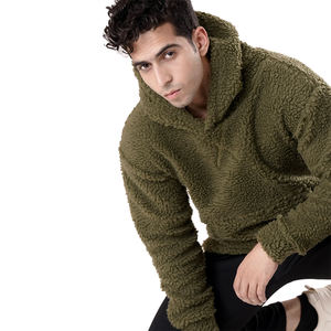 Sweat-shirts en laine et fourrure pour hommes de haute qualité, couleur personnalisée, manches longues, écologiques, coupe-vent, respirants, anti-rides, avec poche - Product Image 3