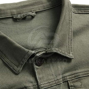 Veste en jean à bas prix de haute qualité avec logo personnalisé imprimé pour hommes veste en jean personnalisée grande taille pour hommes - Product Image 3