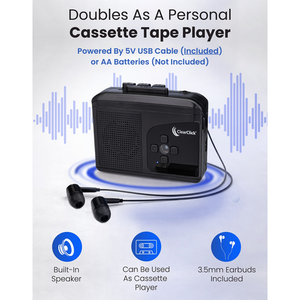 แปลงเทปคาสเซ็ตเป็นไฟล์เสียงดิจิทัล MP3 บนแฟลชไดรฟ์ USB 2.0 (รุ่นที่สอง) - Product Image 4