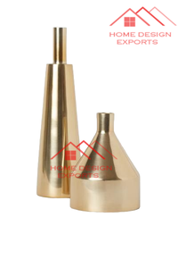 Dernier design Fabriqué en Inde Accessoires de décoration Vases à fleurs décoratifs finis en or Vases en métal de taille personnalisée Décorations - Product Image 3