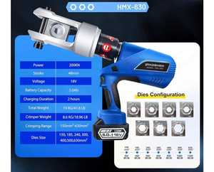Prix d'usine – Kit d'outils de sertissage rechargeable pour cosses de câbles électriques hydrauliques industrielles OEM d'origine / Sertisseur de fibres optiques - Product Image 3