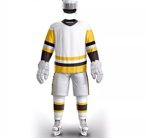 Uniforme deportivo de poliéster para equipos, conjunto de ropa deportiva para equipos de hockey sobre hielo, nuevo estilo, con OEM - Product Image 1
