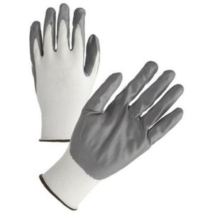 Europarts Size 9 Grey Coated Polyester <b>Glove</b> 2 Pieces Italy Origin - Product Image 1