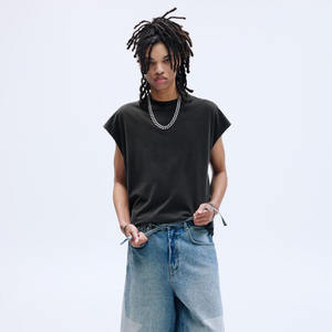 Venta al por mayor de ropa deportiva 240 Gsm de alta elasticidad de color sólido de manga larga Camiseta de gimnasio para hombres - Product Image 1