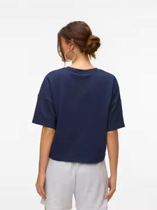 Meilleure vente Style ample O cou femmes t-shirts Outwear mode vêtements d'été femmes t-shirts - Product Image 6