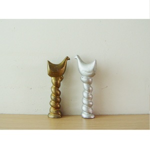 Conjunto de flamencos de dos estatuillas con acabado de latón y aluminio para el hogar, la Oficina, la escuela, el Hotel, decoración Interior, estatua de Animal de latón - Product Image 2