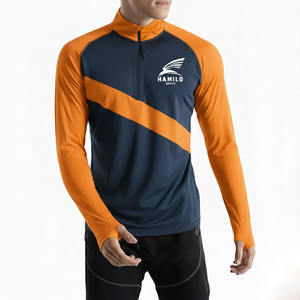 T-shirt de compression pour homme en spandex imprimé par sublimation, à séchage rapide, manches longues, sous-vêtement de sport, couche de base pour la course à pied, protection contre les éruptions cutanées - Product Image 2