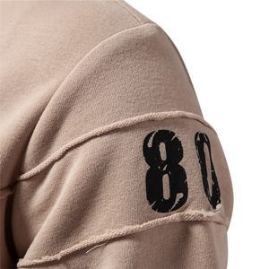 Vente en gros de sweatshirts 100% coton avec logo personnalisé pour hommes, vêtements décontractés respirants avec grande taille 100% coton solide - Product Image 3