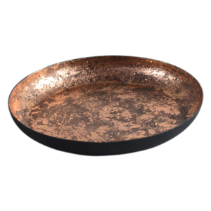 Tazón para Servir con Diseño Decorativo en Metal Sólido, Ideal para Decoración de Mesa de Comedor - Product Image 1