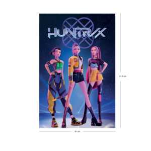Affiche moderne KPop Demon Hunters, design Huntr/x, toile pour utilisation murale - Product Image 5