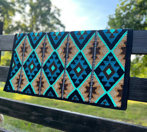 Couverture de selle de cheval Western robuste doublure en polycoton en laine conçue pour les conditions de conduite difficiles Ranch Trails Rodeo Performances - Product Image 2