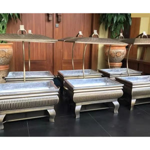 Platos de frotamiento Hot Pot Chafer Platos Comida Buffet Display Calentador HECHO DE Metal para Catering Platos de frotamiento Suministros de hotel - Product Image 2