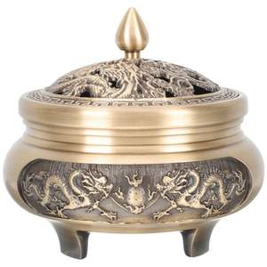 กระถางธูปทองเหลืองทันสมัยสำหรับบาคูร์และอู๊ดที่ถอดออกได้ด้านบนสำหรับการจัดวางและทำความสะอาดที่สะดวก - Product Image 6