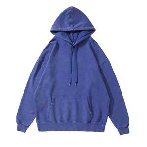 Sweat à capuche pour homme surdimensionné, délavé à l'acide, brodé avec un logo personnalisé, imprimé, 100% coton, lourd, grande taille, sweat à capuche pour homme - Product Image 2