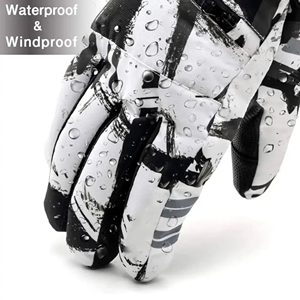 Guantes de Esquí de Invierno de Calidad con Tecnología de Pantalla Táctil, Impermeables, de Poliéster y Protección UV, Calefactados para Snowboard - Product Image 4