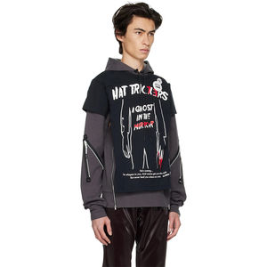 Sudadera con Capucha de Jersey de Algodón de Invierno Personalizada OEM con Diseño de Pedrería, Cierre Ecológico, Detalles Brillantes en la Oscuridad - Product Image 2