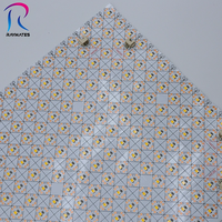 Plaque lumineuse LED ultra-fine et flexible Raymates, SMD2835 6500K, corps de lampe en cuivre découpable pour usage résidentiel