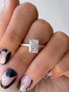 ไม่ซ้ำใคร18K แข็งทองสดใสสดใสตัดเพชรซ่อนรัศมีแหวนหมั้นแหวนเจ้าสาวคลาสสิกเครื่องประดับสวยงามขายส่ง OEM - Product Image 4