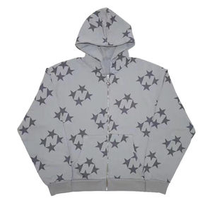 Sweats à capuche pour hommes de qualité supérieure personnalisés, à fermeture éclair, surdimensionnés, épaules tombantes, 100% coton, décontractés, impression personnalisée, sweats à capuche pour hommes - Product Image 6