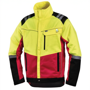 Chaqueta de Protección Forestal Amarillo Neón/Rojo, Talla L, Equipo de Seguridad y Supervivencia - Product Image 2