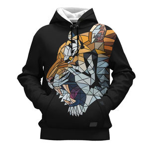 Sudadera con capucha de gran tamaño para hombre de poliéster 100% de alta calidad con impresión de sublimación 3D Sudadera con capucha con logotipo personalizado - Product Image 1