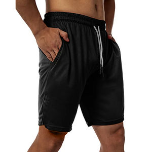 Short de sport pour hommes à séchage rapide de haute qualité respirant écologique short de sport de course motif solide en gros - Product Image 1