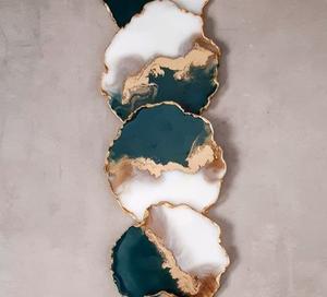 Juego de Posavasos de Resina Premium Hechos a Mano, Ligeros, para Hogar, Hoteles, Resorts, Bodas, Regalos de Bienvenida - Product Image 1